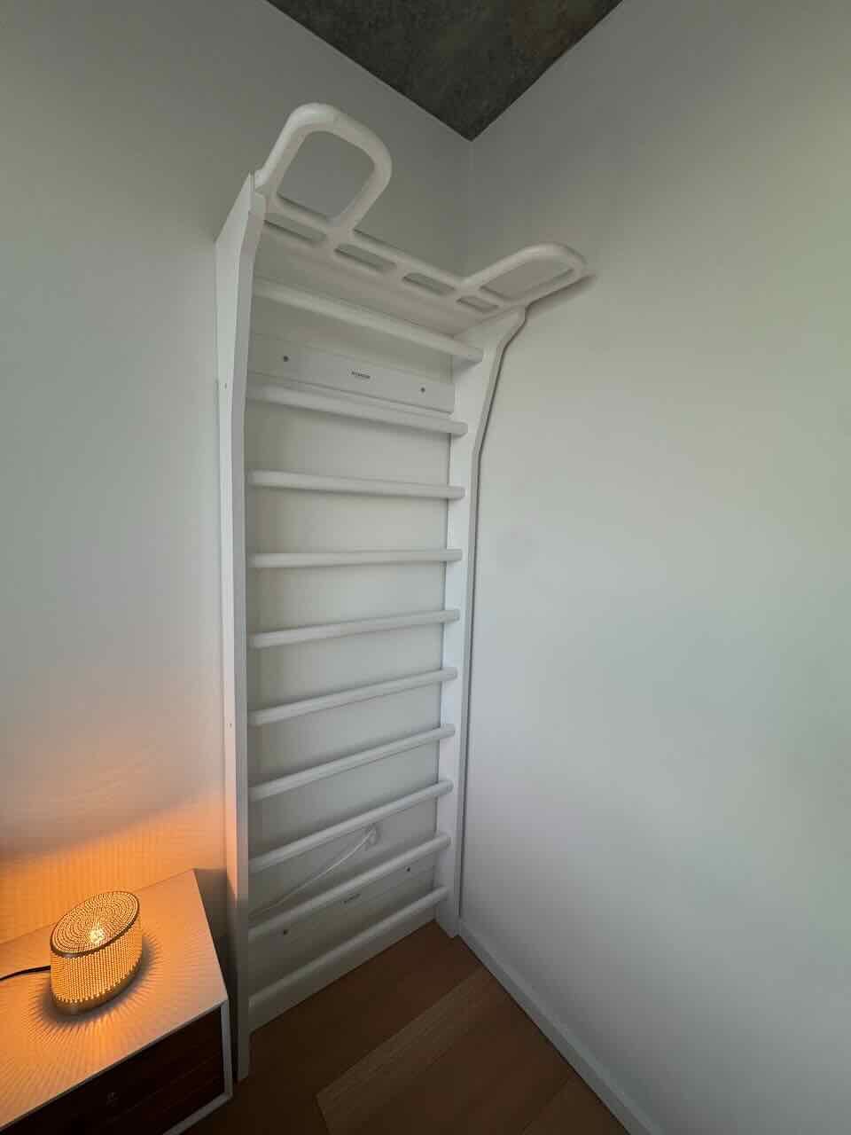 AARNI Wall Bars - Scandinavian Wooden Swedish Ladder, Solid Wood