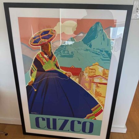 XL Art Framed Cuzco Peru Machu Picchu 38x48 Framed Glicee Print