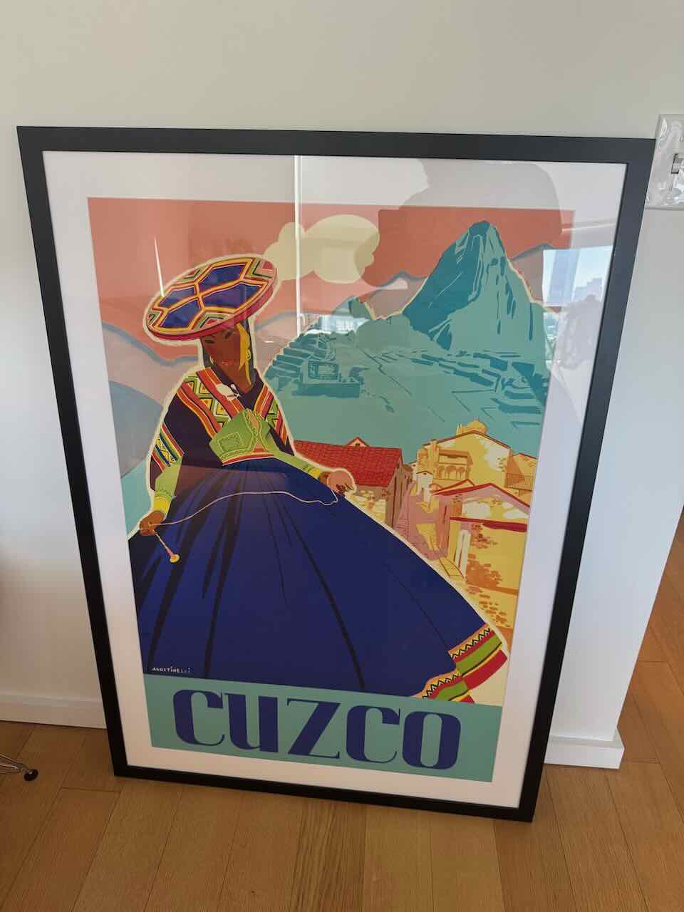 XL Art Framed Cuzco Peru Machu Picchu 38x48 Framed Glicee Print